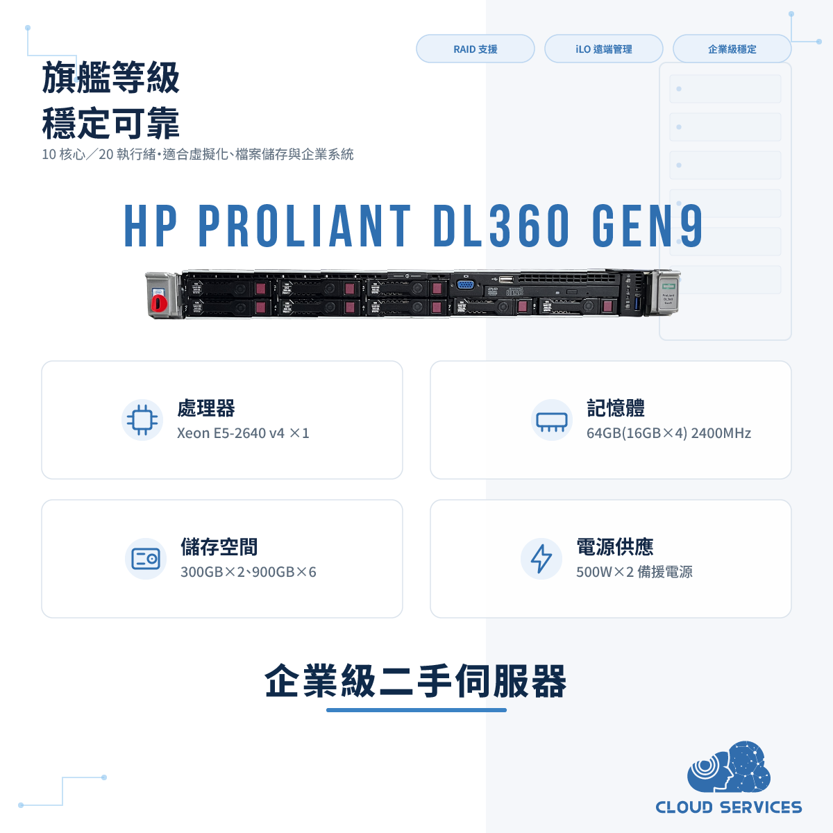 HP ProLiant DL360 Gen9