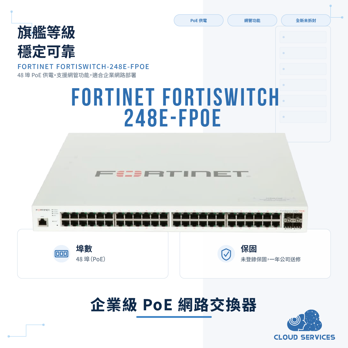 Fortinet FortiSwitch-248E-FPOE