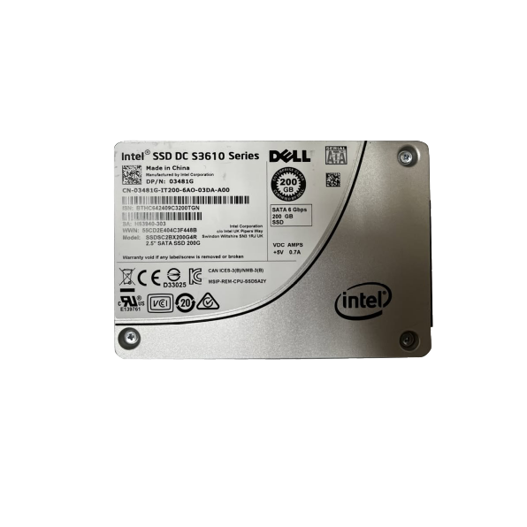 Dell 200GB SSD SATA 6Gbps SSDSC2BX200G4R 硬碟
