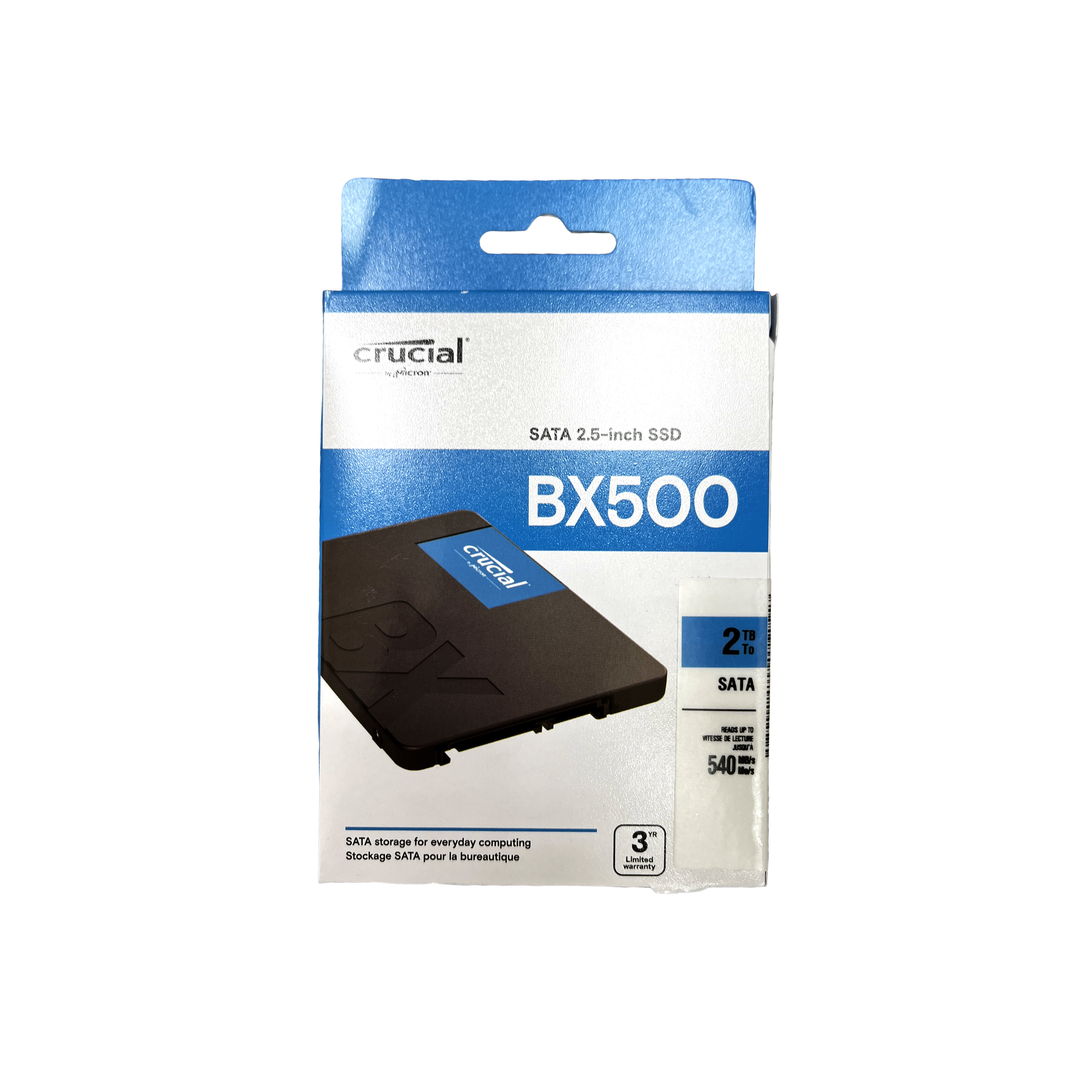 Micron_crucial 2TB SSD SATA 6Gbps CT2000BX500SSD1 硬碟