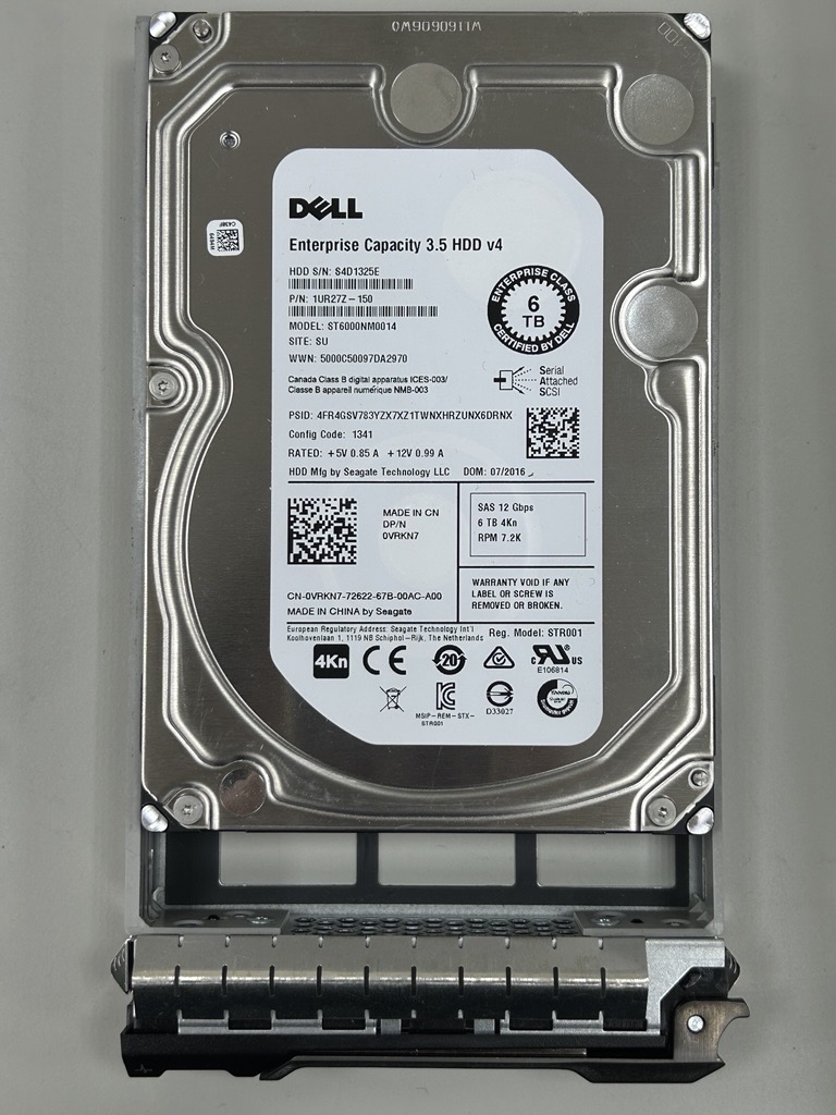 3.5" 6TB HDD SAS 12Gbps ST6000NM0014 硬碟 Dell