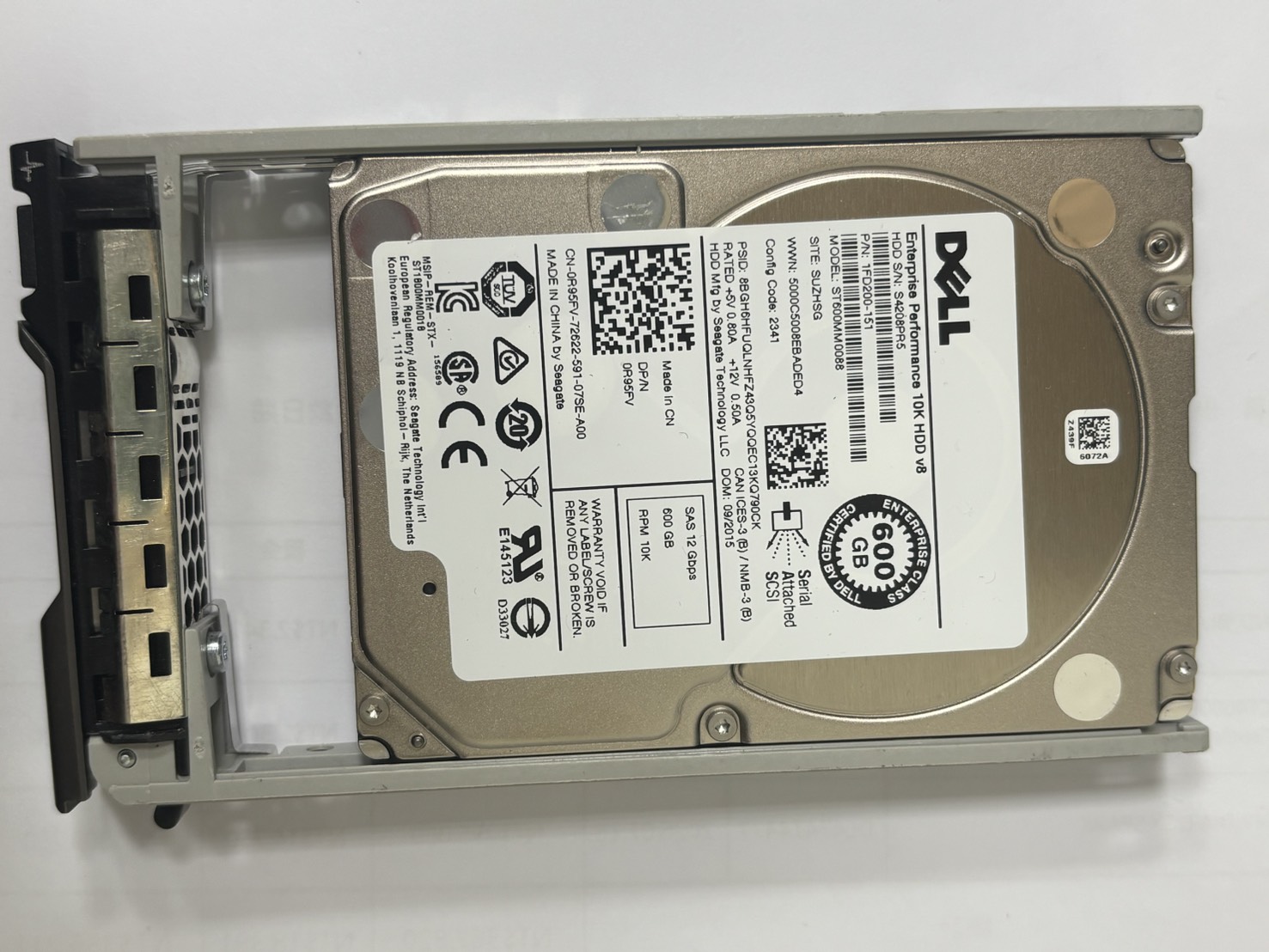 2.5" 600GB HDD SAS 12Gbps ST600MM0088 硬碟 Dell