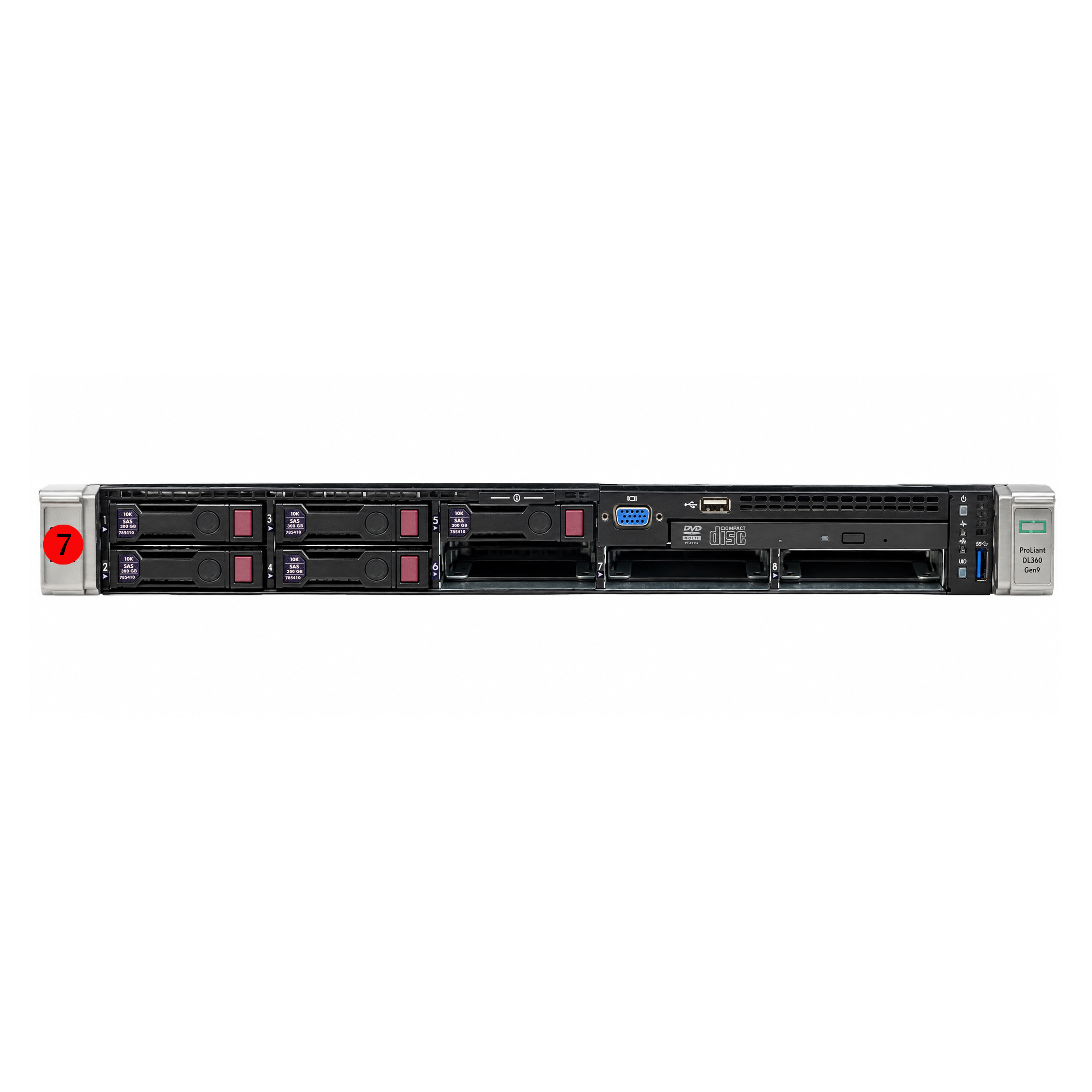 HP DL360 ( E5-2640V4x1, DDR4 16G 2400x2, 300Gx5, 500Wx2 )