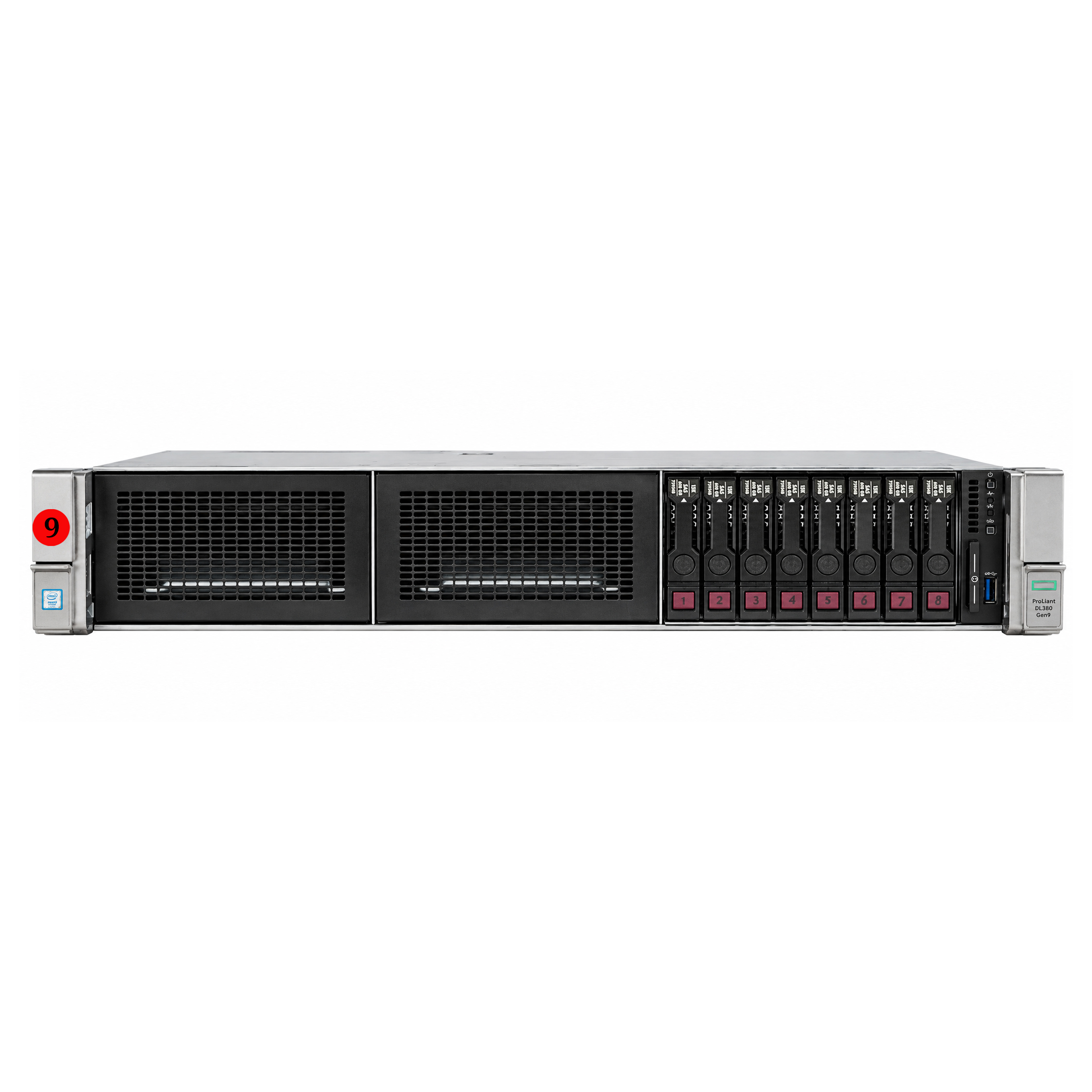 HP DL380 ( E5-2650V4x2, DDR4 16G 2400x4, 300Gx2+600Gx6, 500Wx2 )